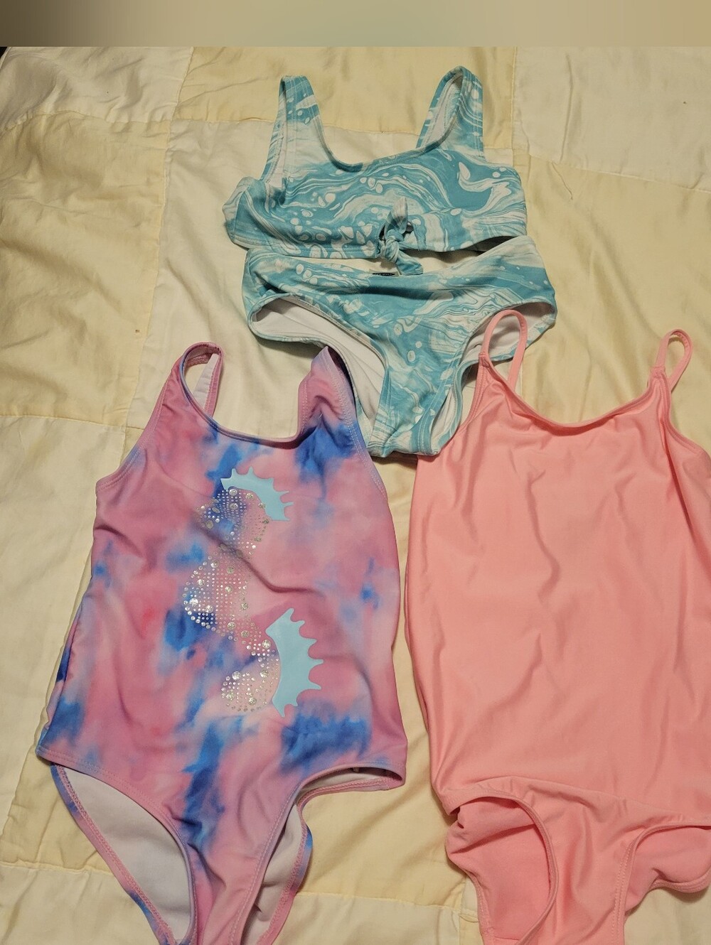 Girls Sz 5-6, 6-7, Kids Swimsuit Lot, Bathing Suits, One Piece, Two Piece